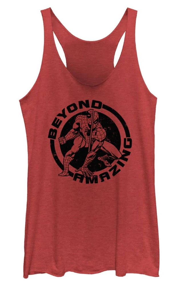 Junior's Marvel CIRCLE BEYOND AMAZING Tank Top